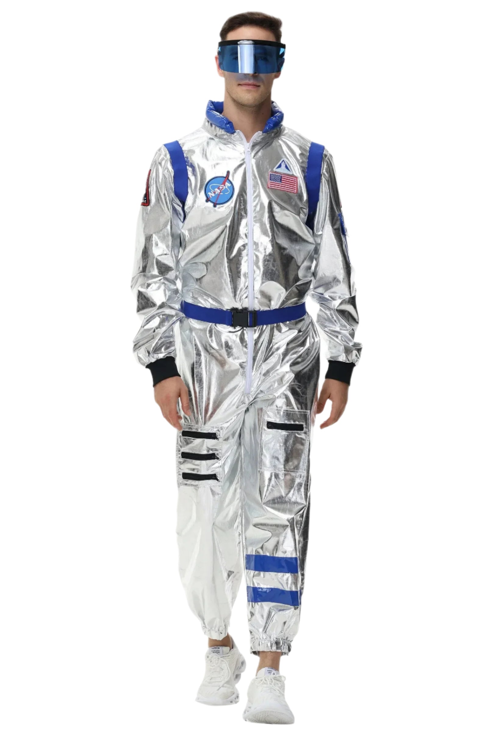 Silbernes Astronauten Kostüm für Männer und Frauen 7
