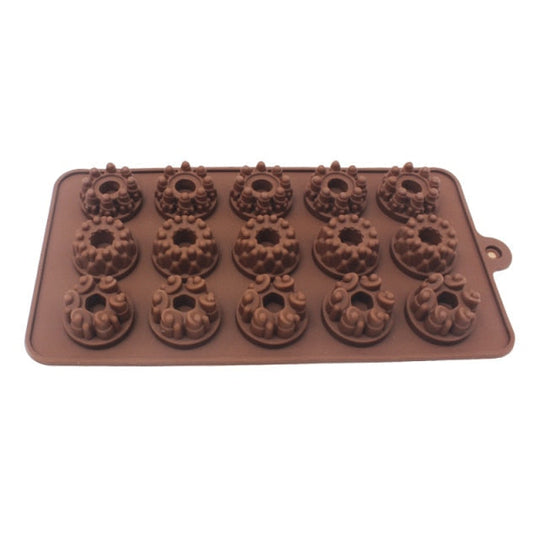 Silikon Backform Herz Blumen für kreative Kuchen und Schokoladenkreationen 8