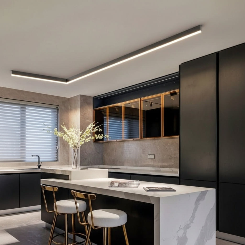 Skandinavische Deckenlampe LED Für Wohnzimmer - Minimalistisches Design, Energieeffizient, Einfache Montage 5