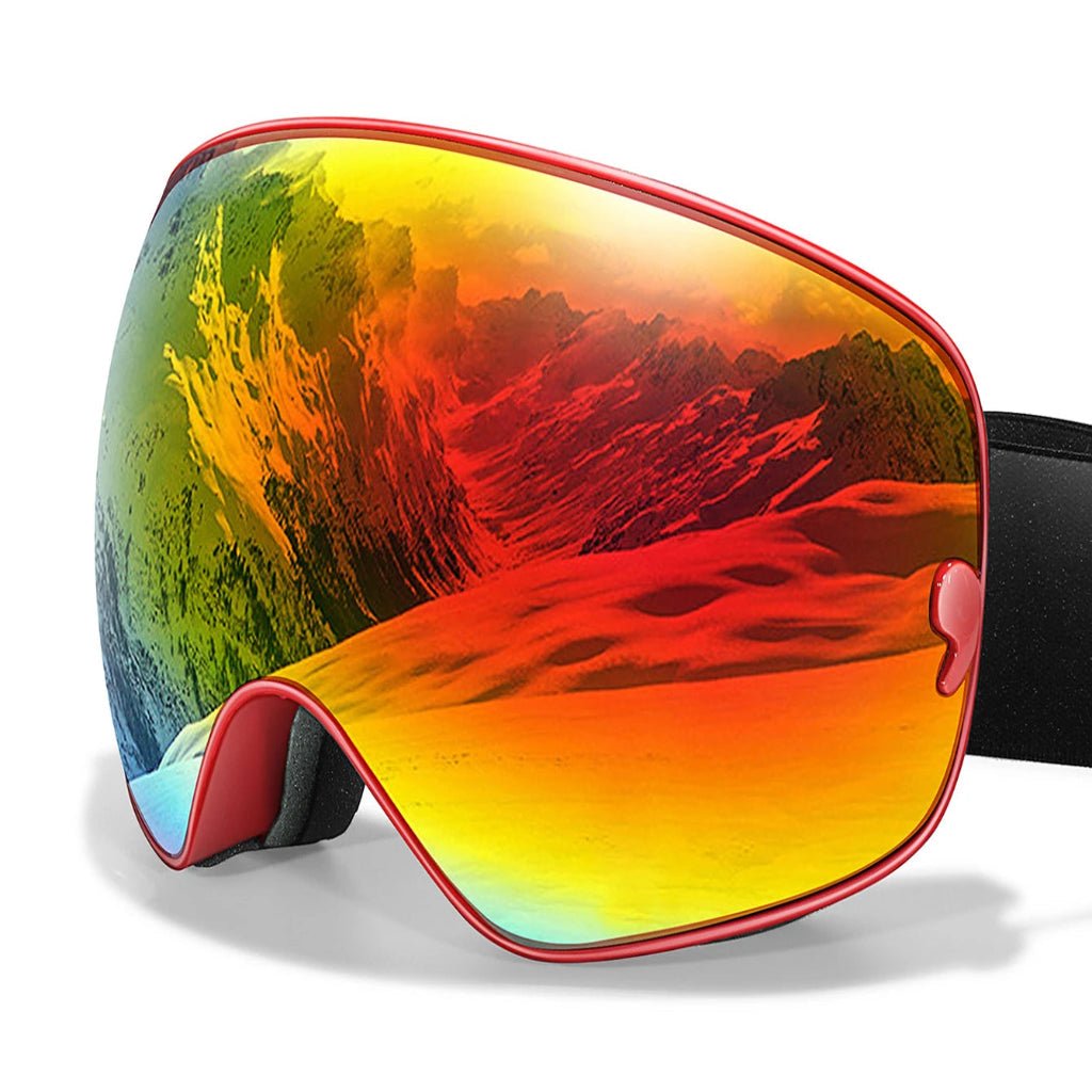 Skibrille Herren und Damen mit Antibeschlag und UV400 Schutz für Ski und Snowboard 14