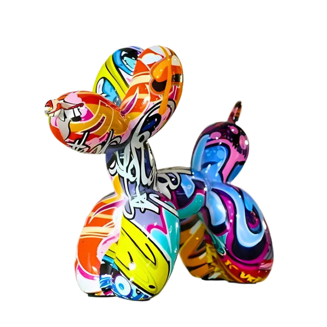 Skulptur Balloon Dog Graffiti Kunstharz Moderne Wohnkultur 0
