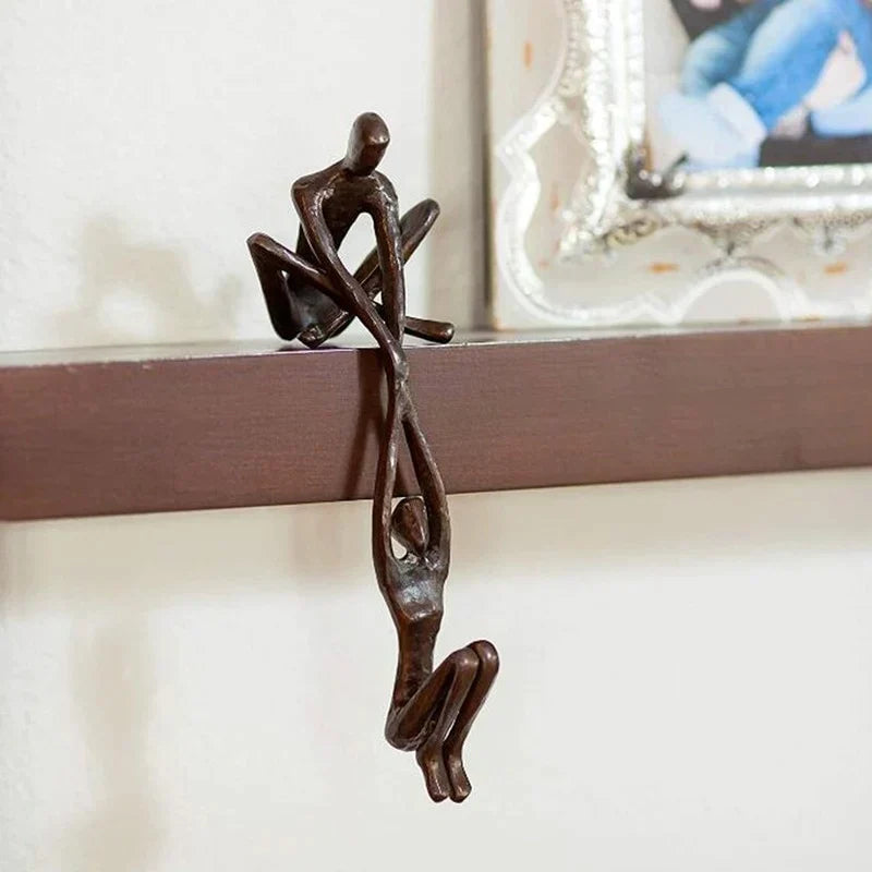 Skulptur Figur Liebe und Kraft Kunstharz 15 cm für Dekoration 3