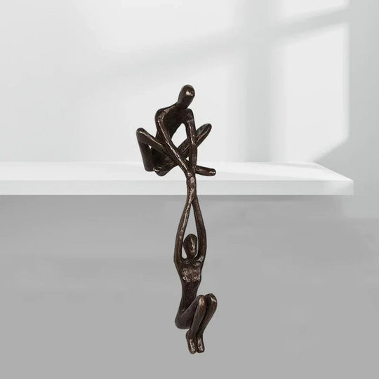 Skulptur Figur Liebe und Kraft Kunstharz 15 cm für Dekoration 5