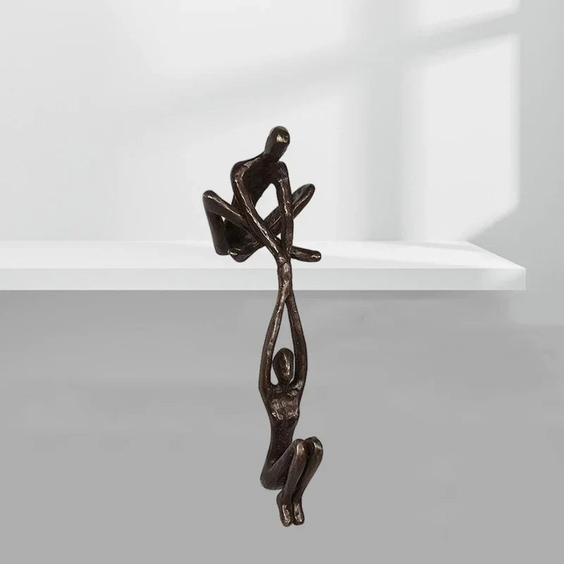 Skulptur Figur Liebe und Kraft Kunstharz 15 cm für Dekoration 5