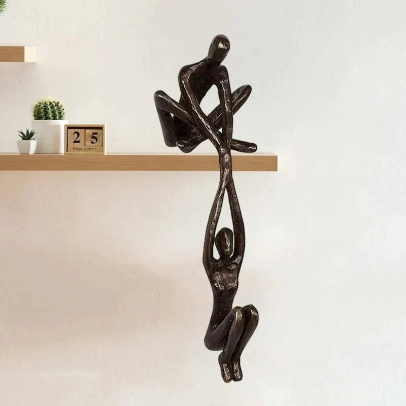 Skulptur Figur Liebe und Kraft Kunstharz 15 cm für Dekoration 6