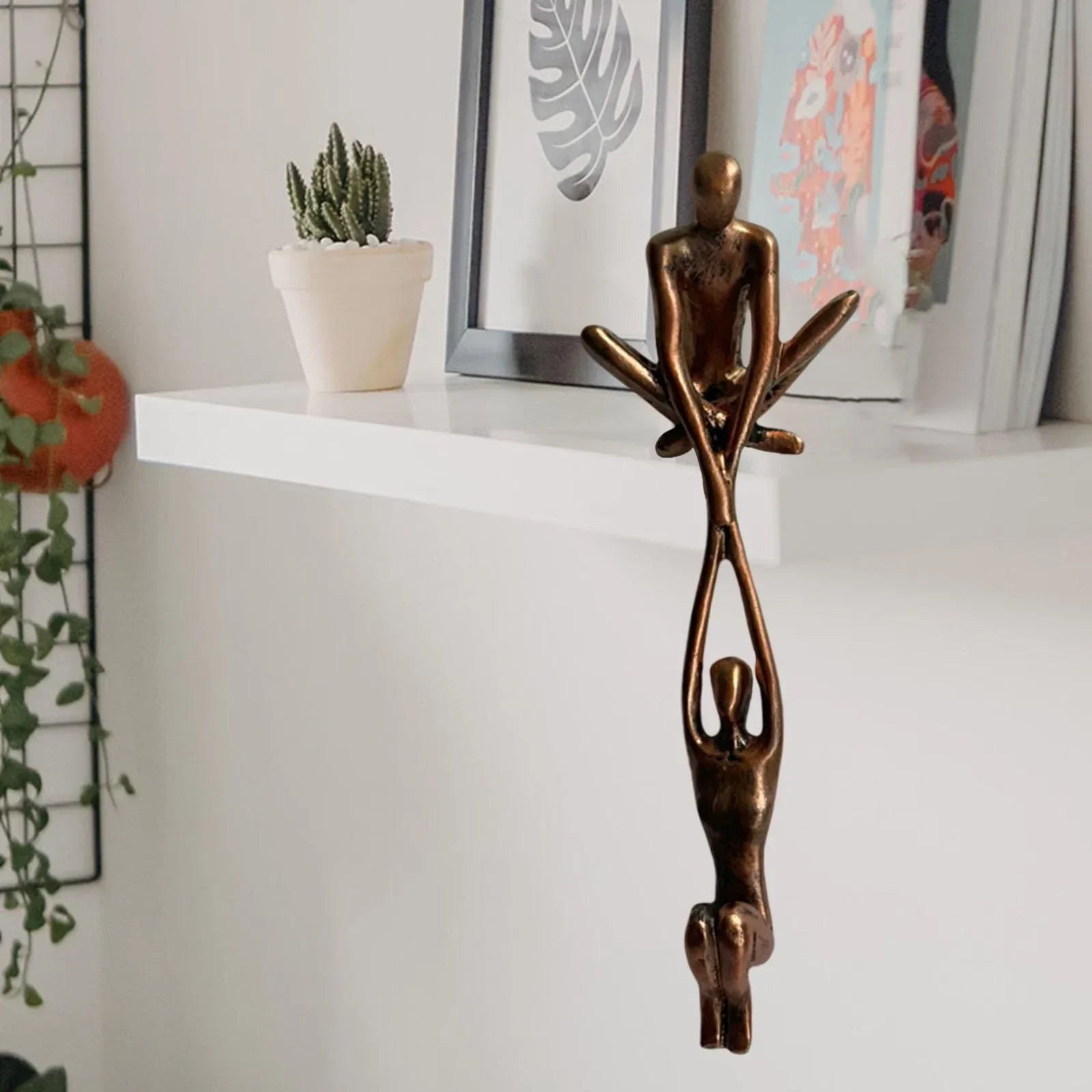 Skulptur Figur Liebe und Kraft Kunstharz 15 cm für Dekoration 7