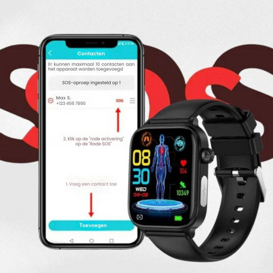 Smartwatch für Senioren mit Gesundheitsüberwachung und GPS 5
