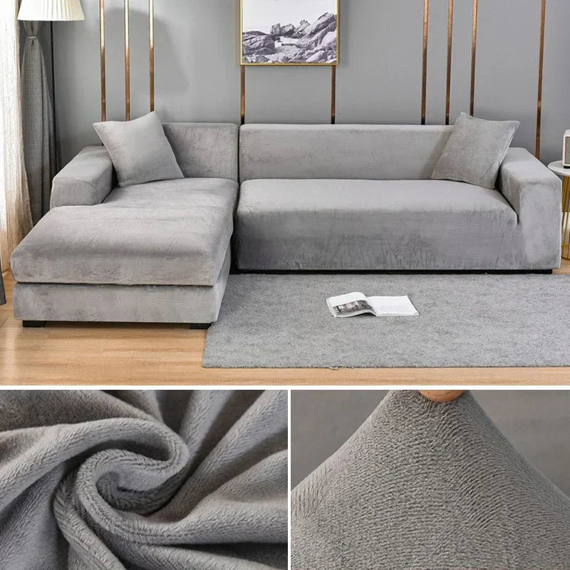 Sofa Bezug Waschbar Stretch Velours Für Stilvolle Akzente 13