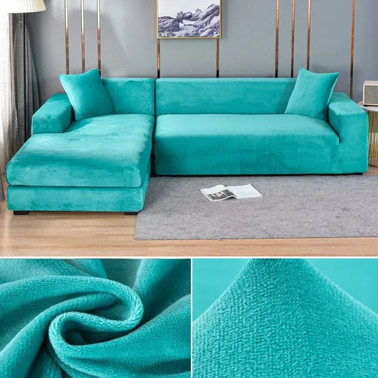 Sofa Bezug Waschbar Stretch Velours Für Stilvolle Akzente 5