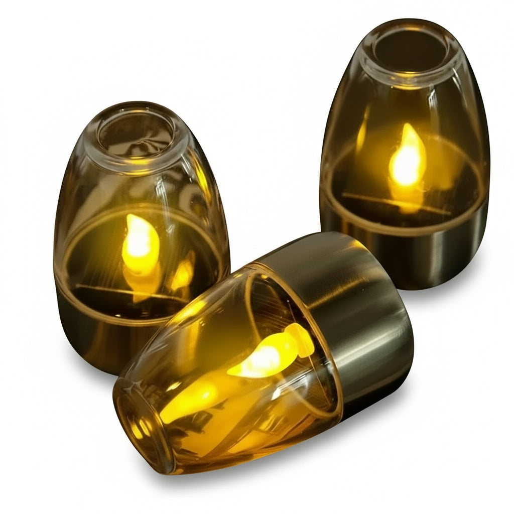 Solar Gartenbeleuchtung LED Kerzenlicht für Außenbereich mit Flackerndem Licht 0