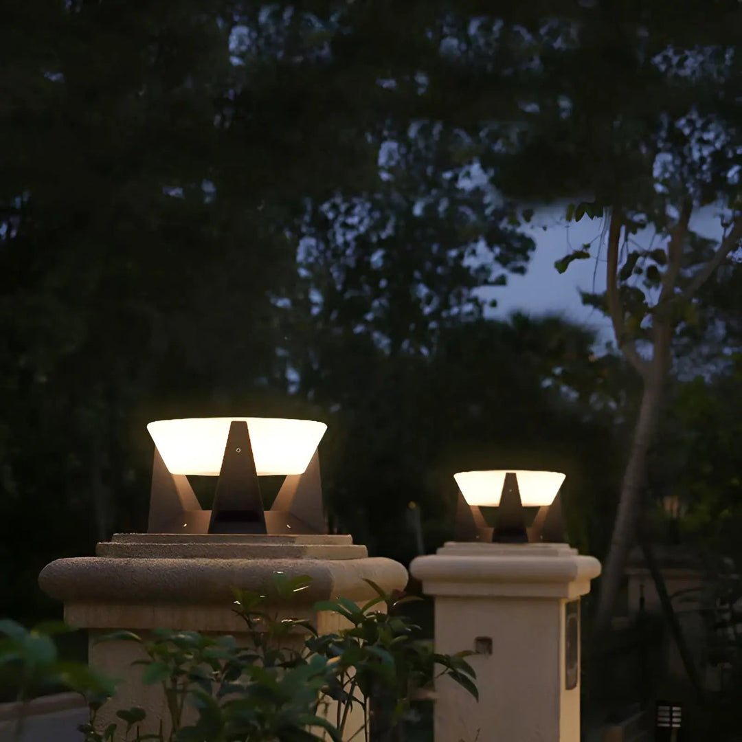 Solar Gartenlampe im Japanischen Stil für Außenbereich - Stilvolle Gartenleuchte mit Wasserdichtigkeit IP65 6