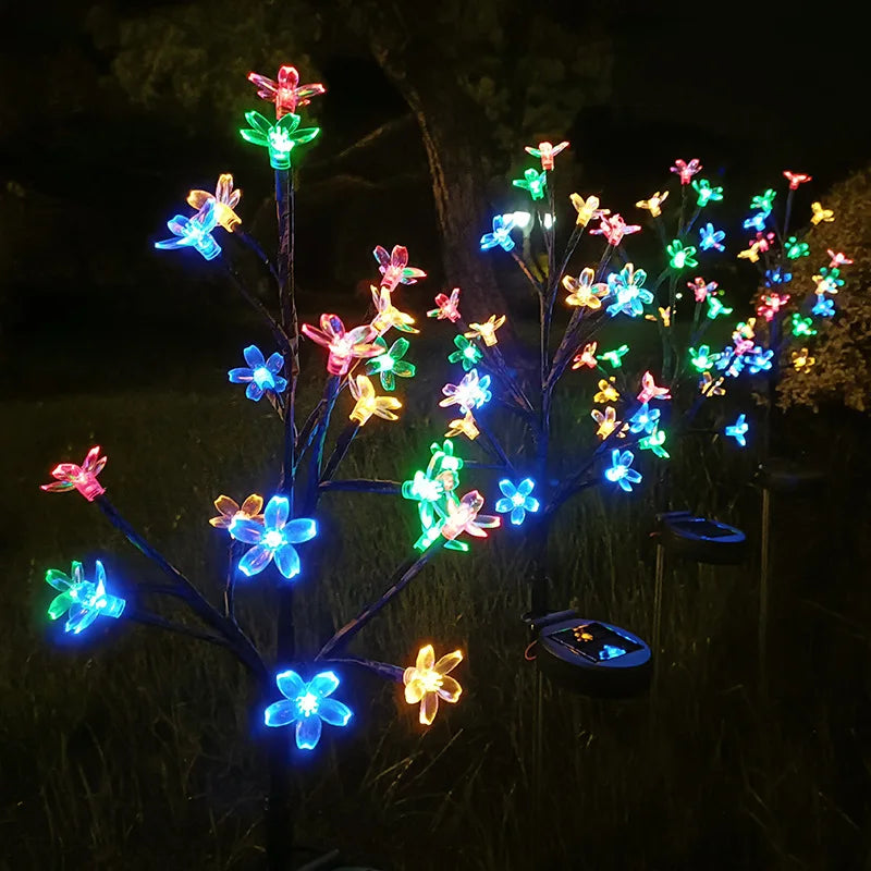 Solar Gartenleuchte Sakura Baum für Außenbereiche – Wetterfest und Automatisches Aufleuchten 5