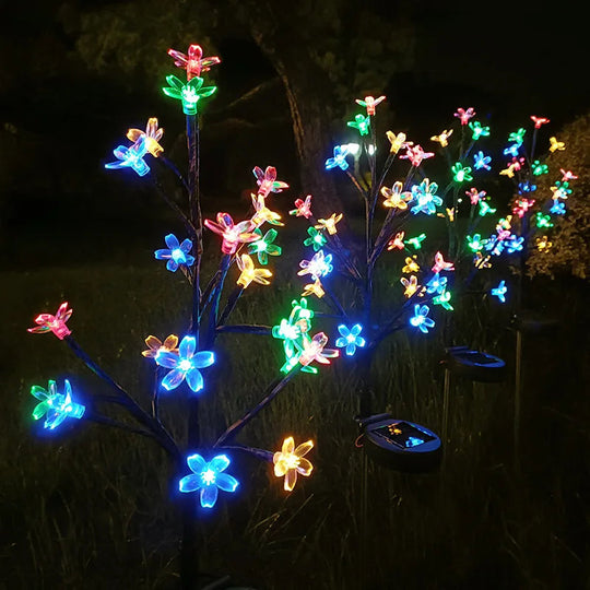 Solar Gartenleuchte Sakura Baum für Außenbereiche – Wetterfest und Automatisches Aufleuchten 5
