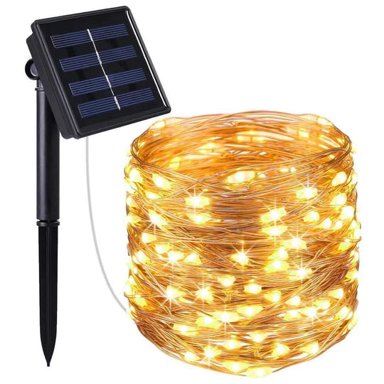 Solar Lichterkette Outdoor Wasserfest für Stimmungsvolle Beleuchtung im Garten 4