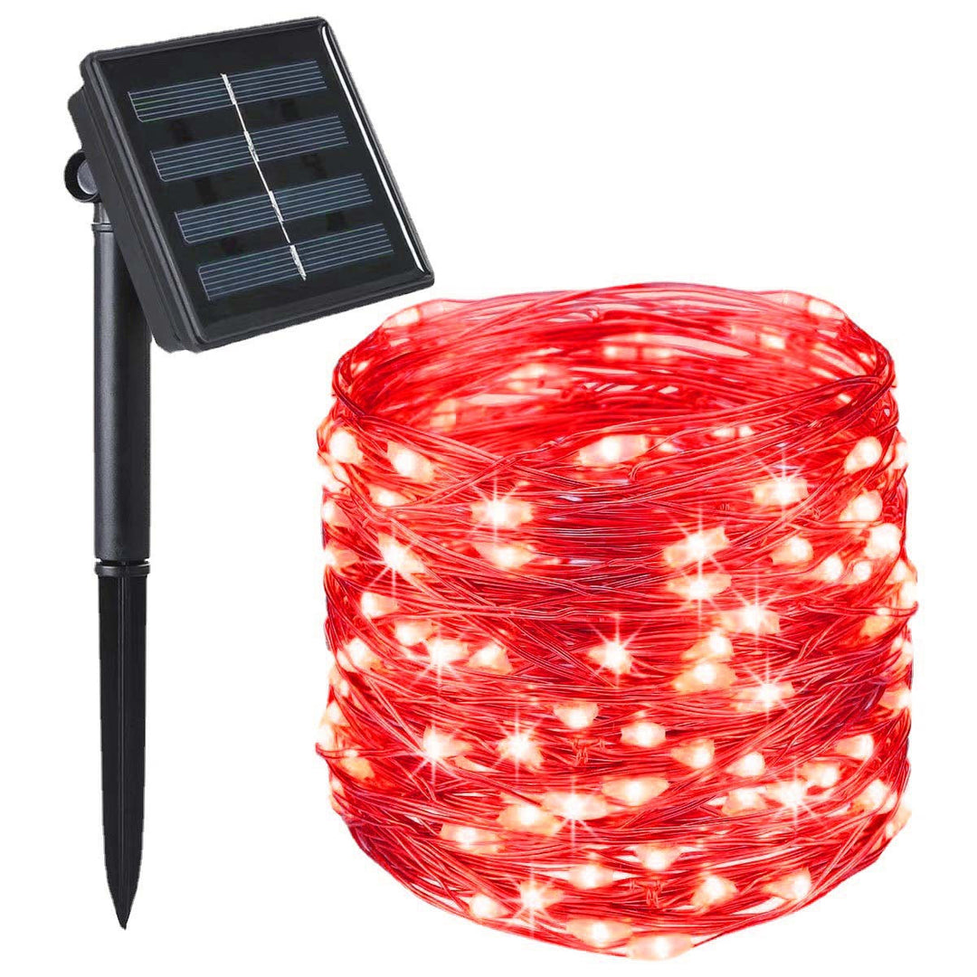 Solar Lichterkette Outdoor Wasserfest für Stimmungsvolle Beleuchtung im Garten 8