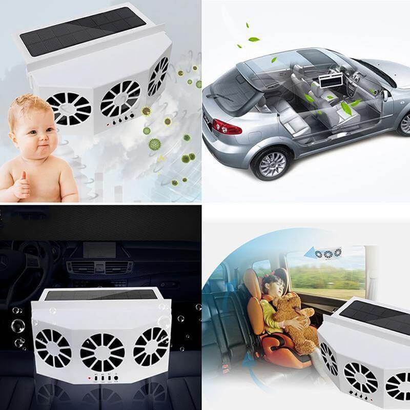 Solarbetriebener Auto Ventilator für Frische Luft und Luftzirkulation 2