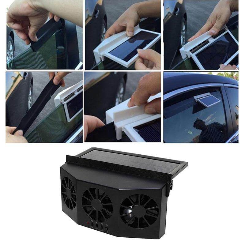 Solarbetriebener Auto Ventilator für Frische Luft und Luftzirkulation 3