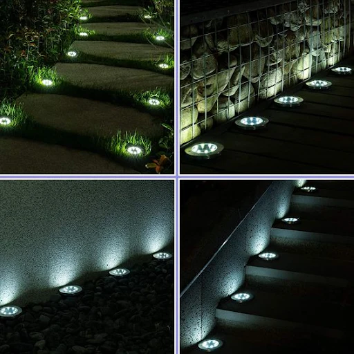 Solarleuchten Garten LED Drahtlampe mit Dämmerungssensor für Außenbereich 4