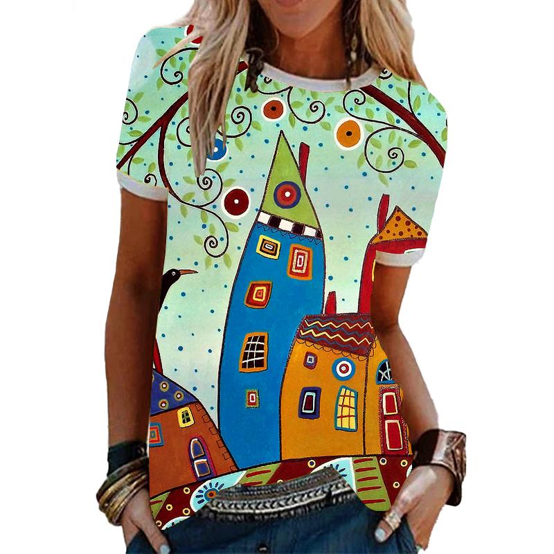 Sommer Frauen T-Shirt