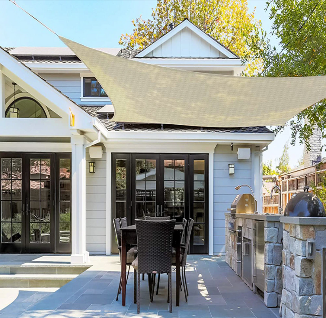 Sonnensegel Dreieck Wasserdicht für Terrasse und Balkon – Outdoor Schutz für Garten 2