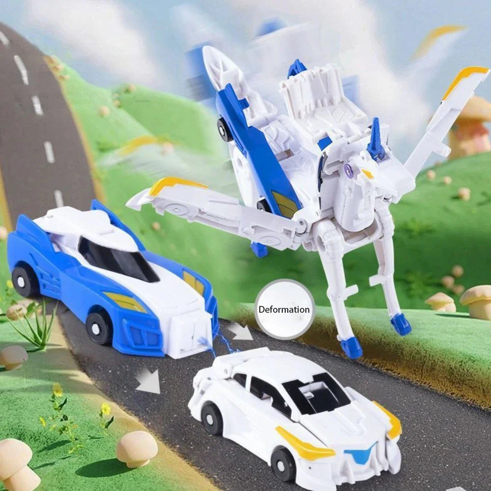 Spielzeugauto 2-in-1 Magnetroboter für Kinder, Interaktives Spielzeug für Kreativität und Spaß 2