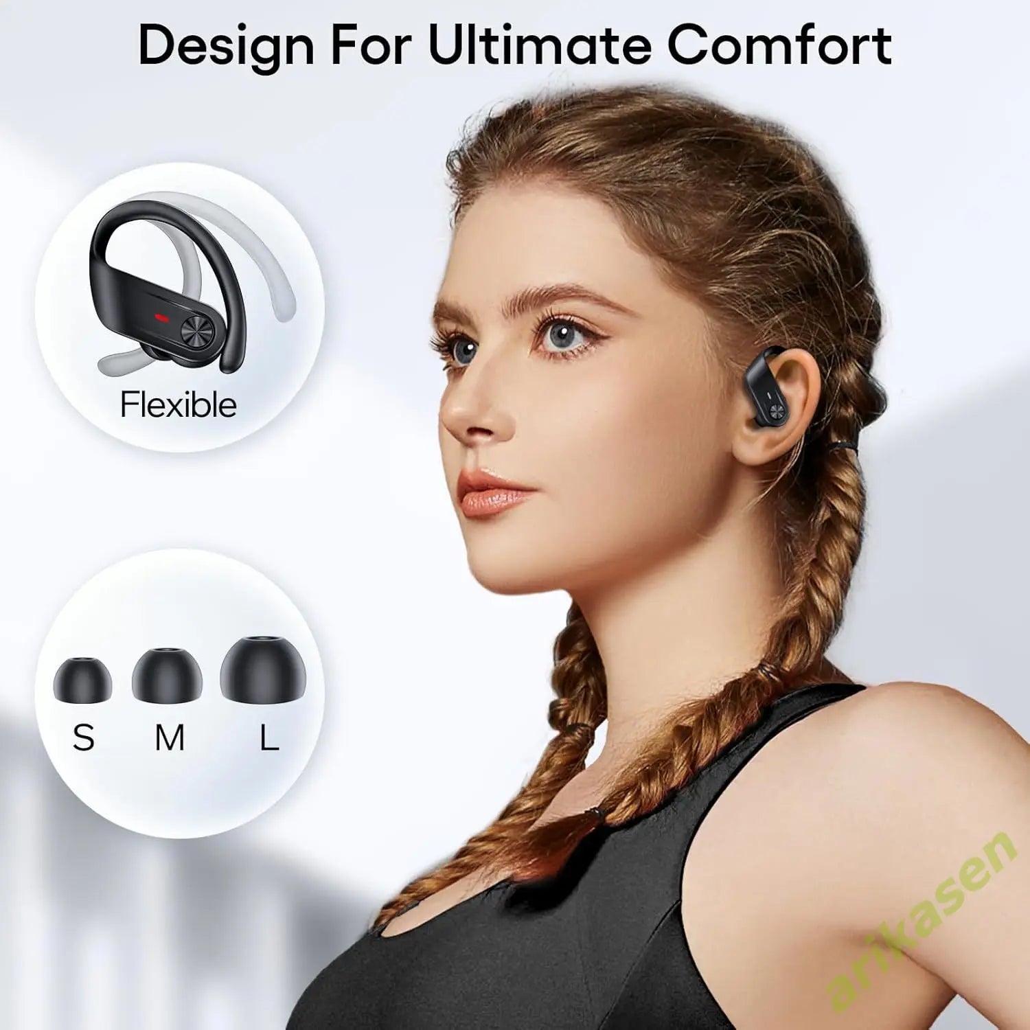 Sport Kopfhörer Bluetooth In Ear mit IPX7 Wasserschutz und 80 Stunden Spielzeit 5