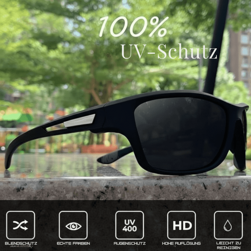 Sport Sonnenbrille Unisex Polarisierte Gläser Ergonomisch für Outdoor-Aktivitäten 4