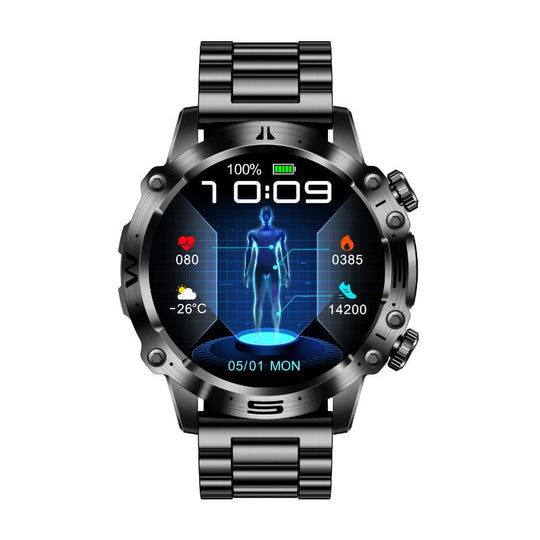 Sportliche Smartwatch mit EKG-Funktion für Männer und Frauen 0