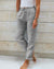 Damen Weiße Leinenhose Lockerer Schnitt Atmungsaktives Material-5