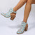 Stiefel-Sandalen Mit Klobigem Absatz