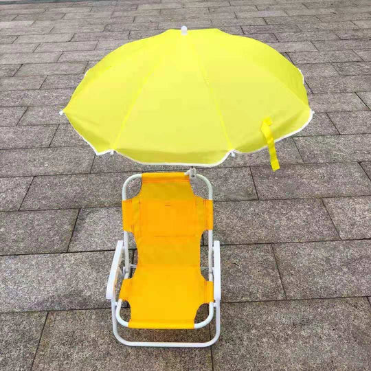 Strandkorb mit Sonnenschirm Komfortabel und Praktisch 3