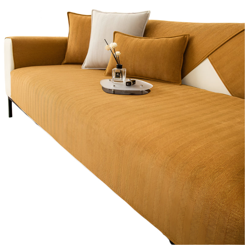 Stretchbarer Sofaüberzug für 1- bis 3-Sitzer und Ecksofa aus Polyester-Spandex 0