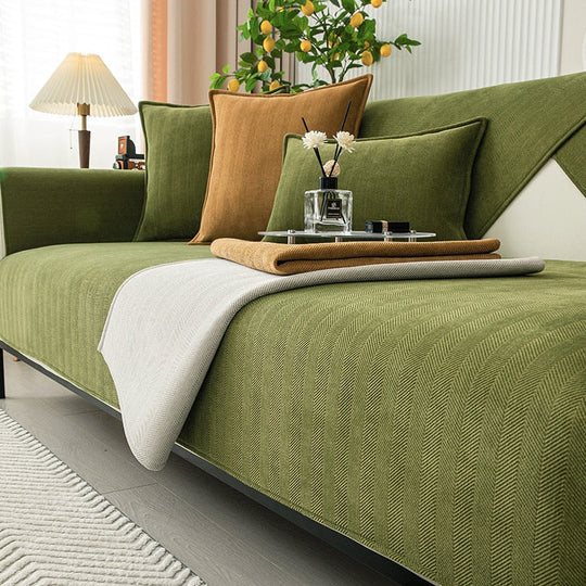 Stretchbarer Sofaüberzug für 1- bis 3-Sitzer und Ecksofa aus Polyester-Spandex 6