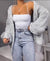 Strickjacke Aus Grobstrick