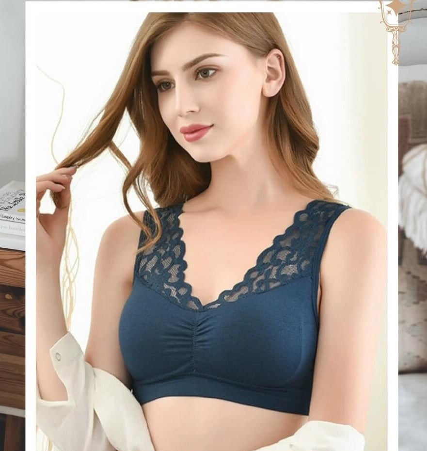 Super Elastischer, Atmungsaktiver Spitzen-Bh