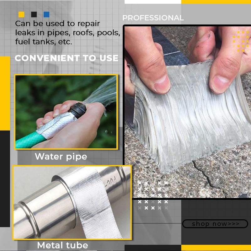 Reparaturband Schwarz Wasserdicht Hochtemperaturbeständig Butylkautschuk 10m x 5cm-5