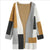 Tasche Kontrast Lose Strickjacke