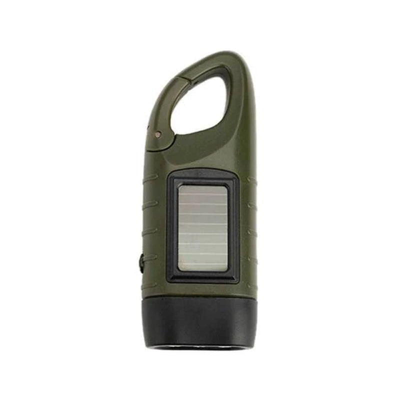 Taschenlampe Mit Kurbel Und Solaraufladung, LED Taschenlampe Für Notfälle Und Outdoor-Aktivitäten 4