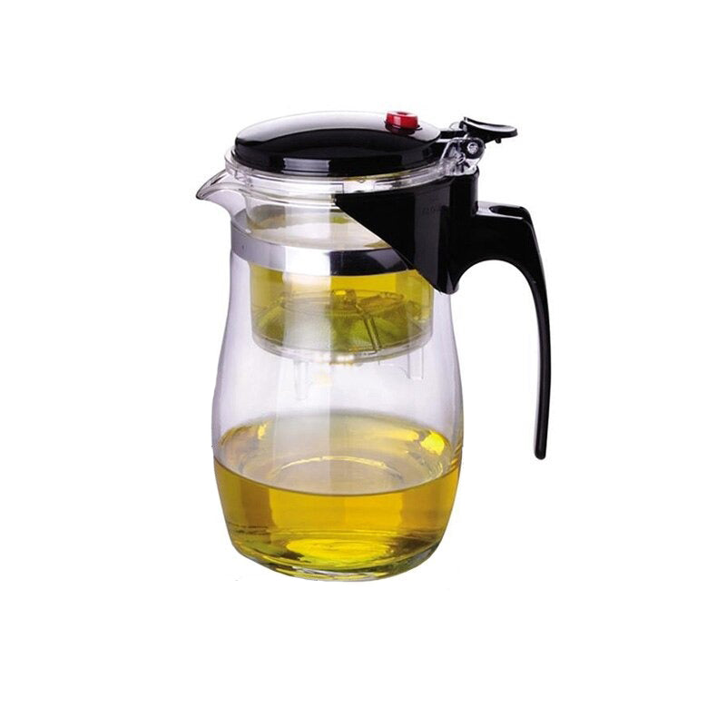 Teekanne Glas mit Sieb Hitzebeständig Modernes Design für Teeliebhaber 0