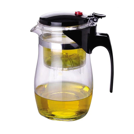 Teekanne Glas mit Sieb Hitzebeständig Modernes Design für Teeliebhaber 7