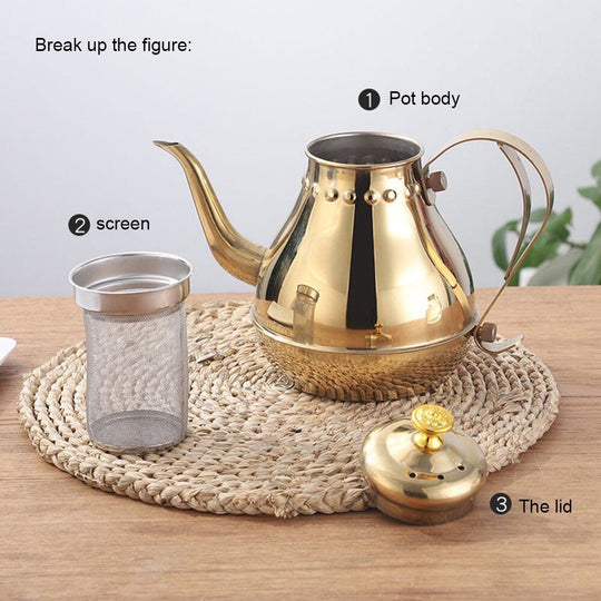 Teekanne Mit Sieb Für Oolong Tee - Praktische Teekanne Mit Langen Ausguss, 1,2 L oder 1,8 L Füllmenge 2