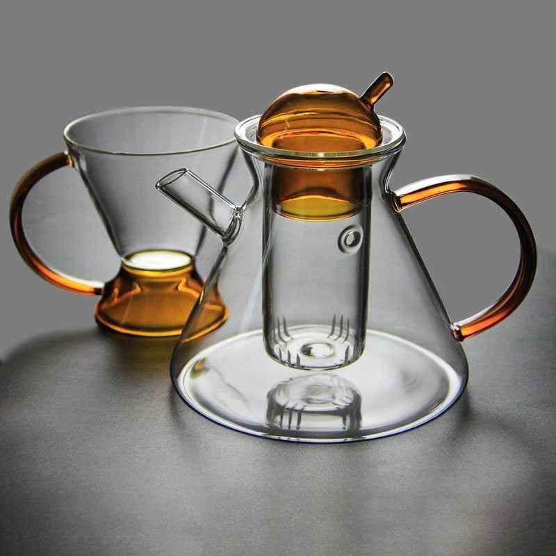 Teekanne und Teetassen Set für losen Tee 4