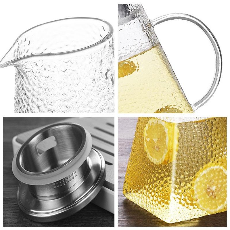 Teekessel aus Glas mit Filter für modernes Design 1200 ml 1500 ml 1800 ml 4