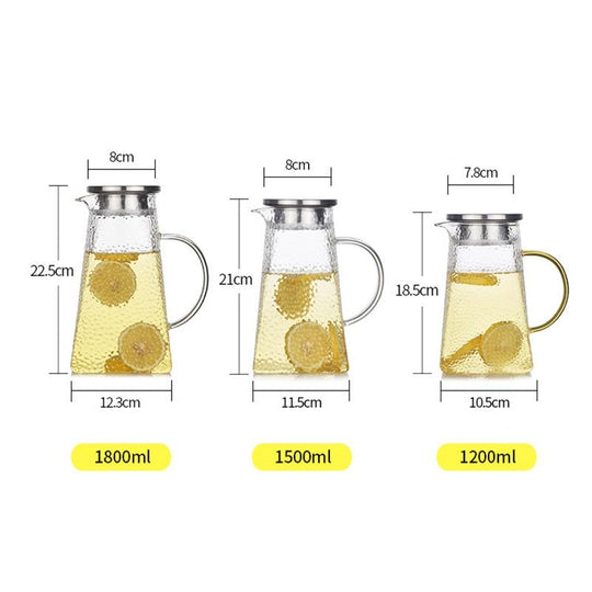 Teekessel aus Glas mit Filter für modernes Design 1200 ml 1500 ml 1800 ml 5