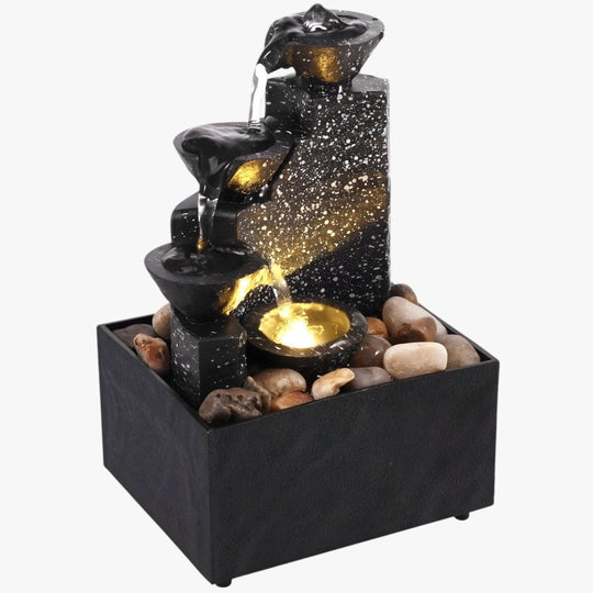 Tisch Wasserfall Brunnen Modern für Entspannung und Atmosphäre 7