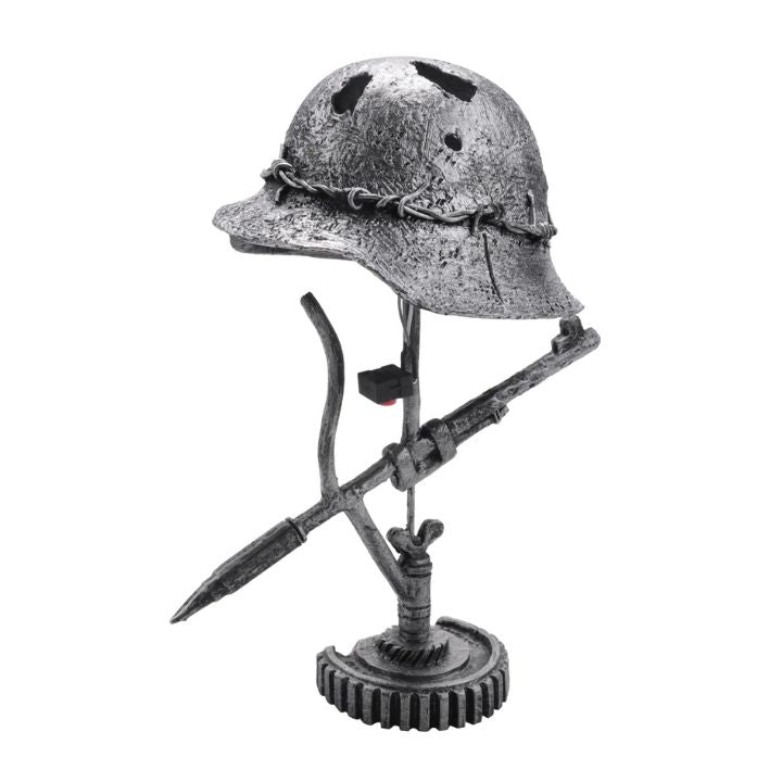 Tischlampe im Vintage-Stil mit Helm-Design 2