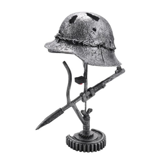 Tischlampe im Vintage-Stil mit Helm-Design 2
