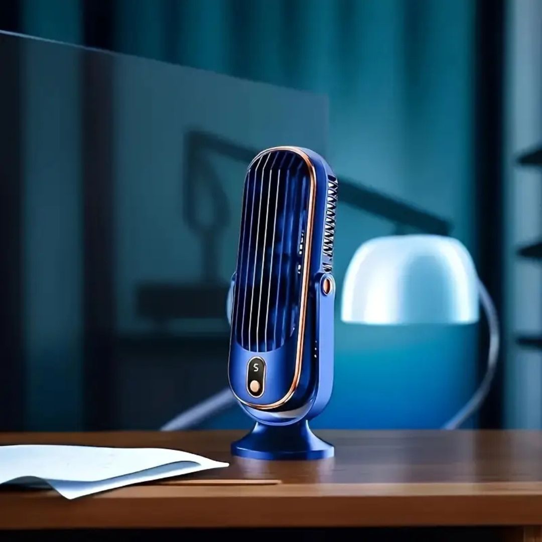 Tischventilator Leise USB Desktop Lüfter Kompakt für Zuhause und Büro 0