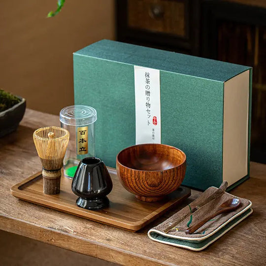 Traditionelles Tee Geschenkset mit Matcha Zubehör für Tee-Liebhaber 11