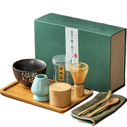 Traditionelles Tee Geschenkset mit Matcha Zubehör für Tee-Liebhaber 5